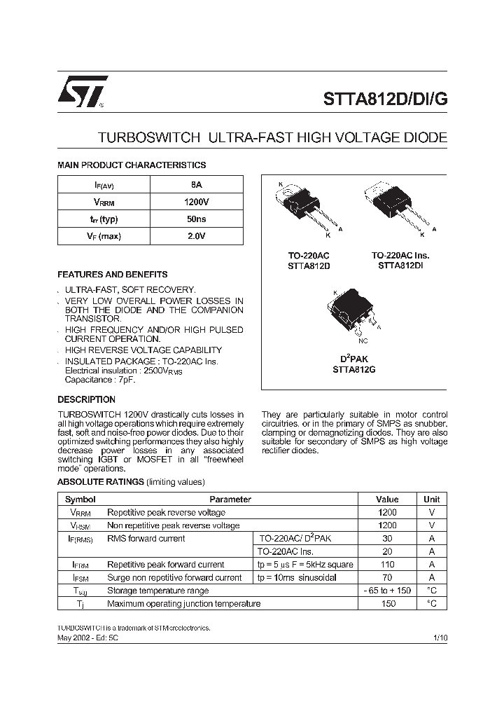 STTA812_275062.PDF Datasheet