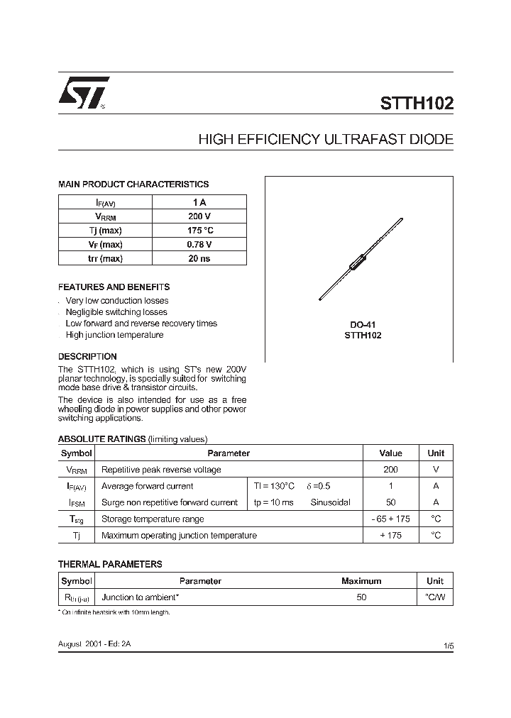 STTH102RL_239851.PDF Datasheet