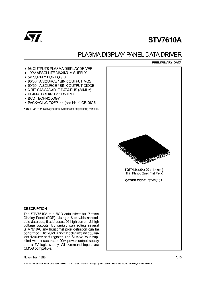 STV7610A_226897.PDF Datasheet