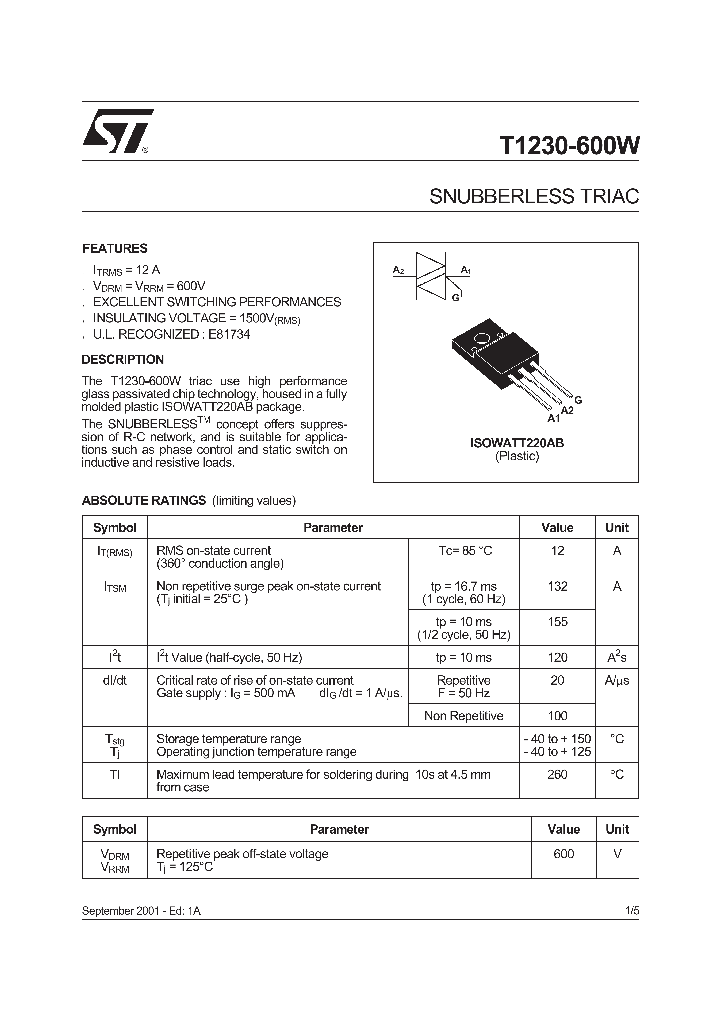 T1230-600W_295529.PDF Datasheet