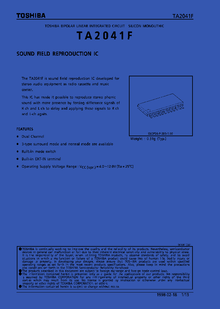 TA2041_83101.PDF Datasheet