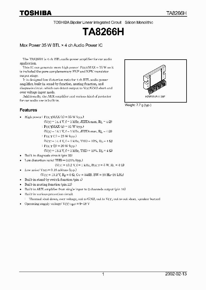 TA8266H_229771.PDF Datasheet
