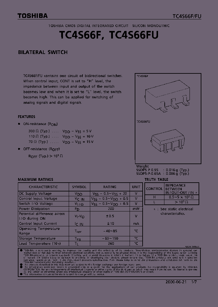 TC4S66FU_271880.PDF Datasheet
