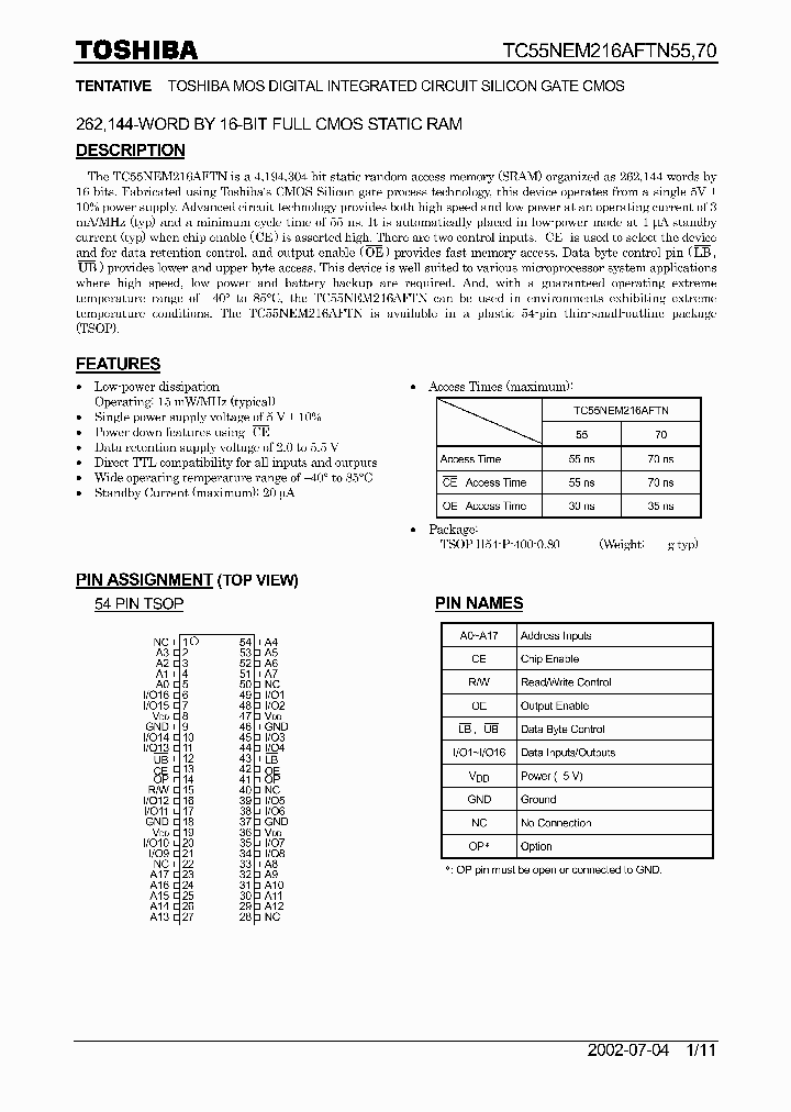 TC55NEM216AFTN55_283745.PDF Datasheet