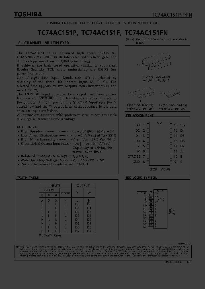 TC74AC151FN_279613.PDF Datasheet