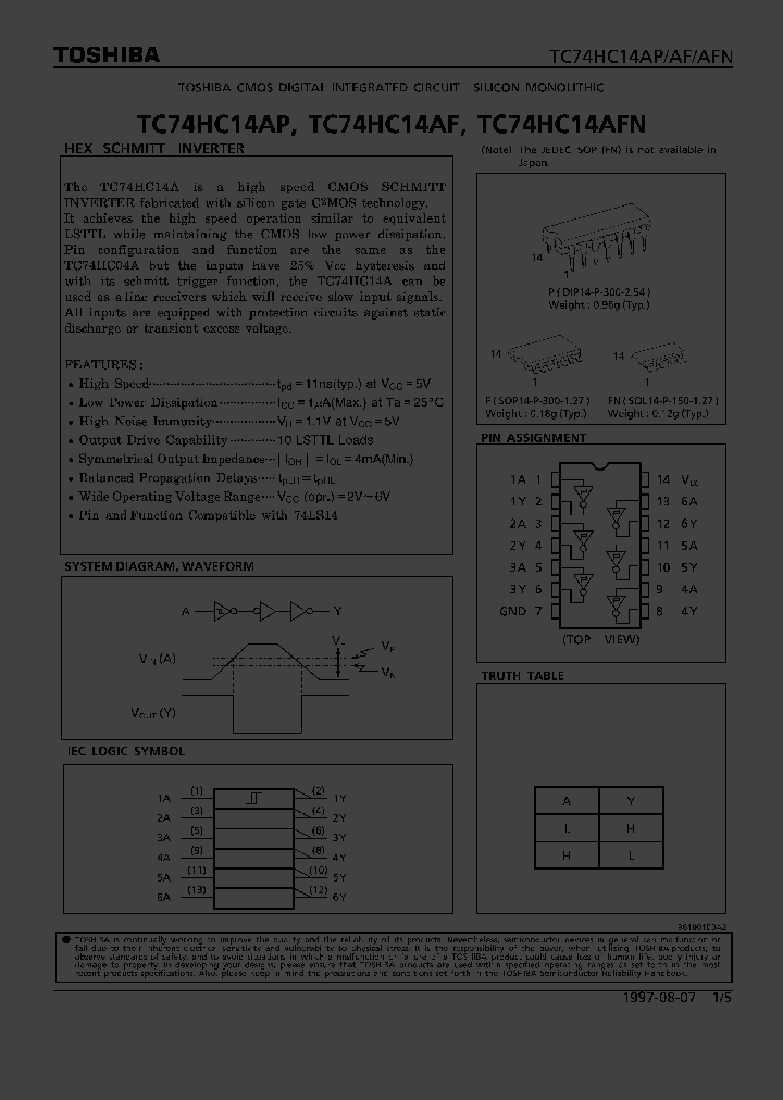 TC74HC14AFN_255556.PDF Datasheet