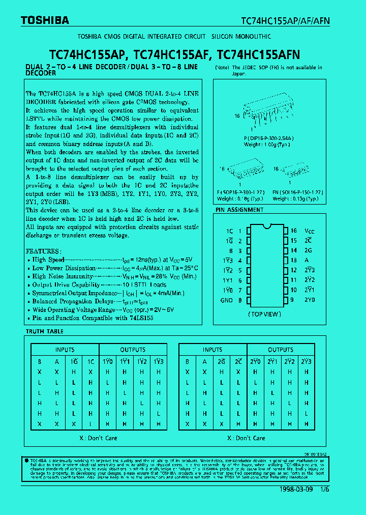 TC74HC155AFN_289172.PDF Datasheet