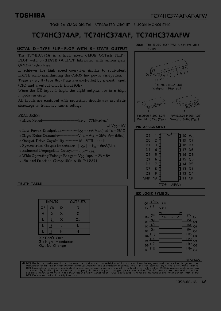 TC74HC374AFW_294556.PDF Datasheet