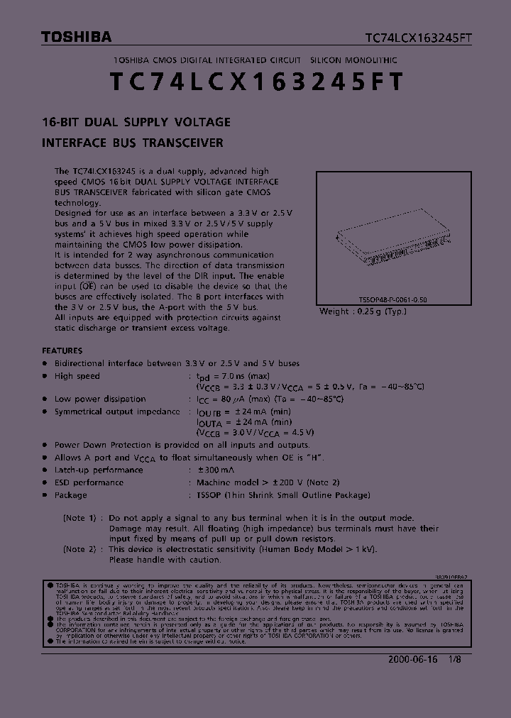 TC74LCX163245FT_279693.PDF Datasheet