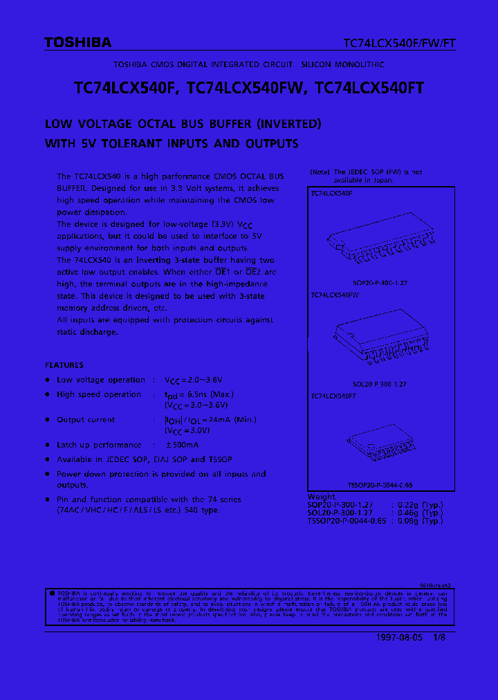 TC74LCX540F_98101.PDF Datasheet