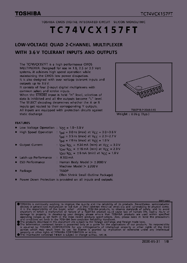 TC74VCX157FT_291151.PDF Datasheet