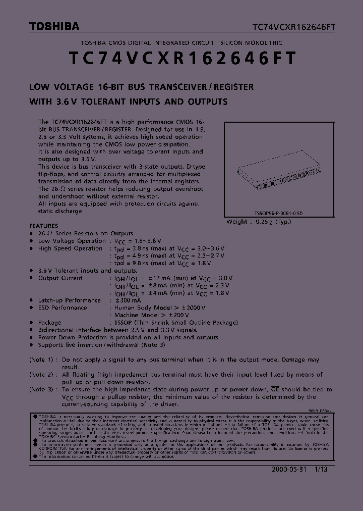 TC74VCXR162646FT_278065.PDF Datasheet