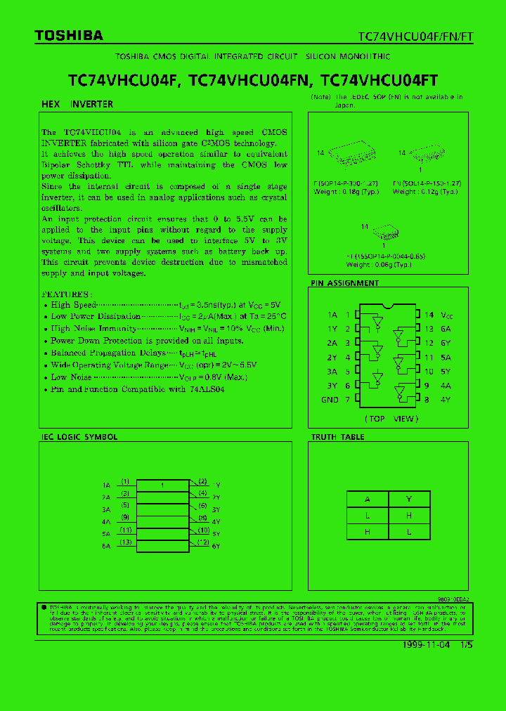 TC74VHCU04FT_293771.PDF Datasheet