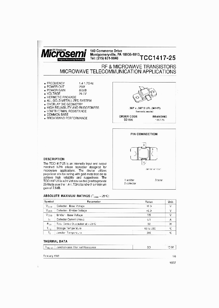 TCC1417-25_288821.PDF Datasheet