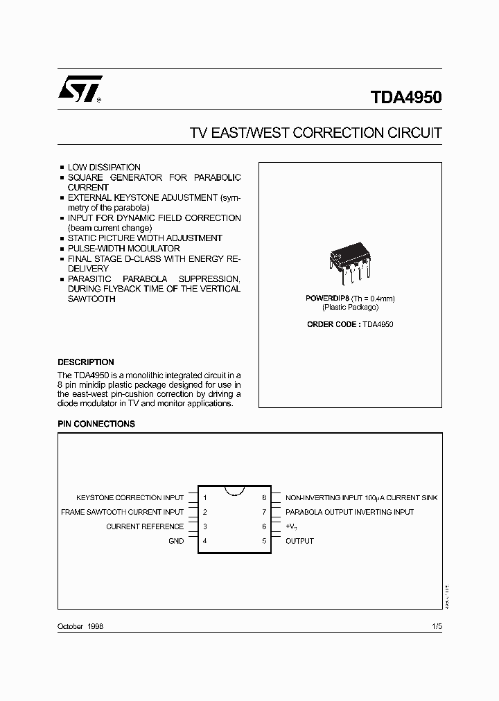 TDA4950_234285.PDF Datasheet