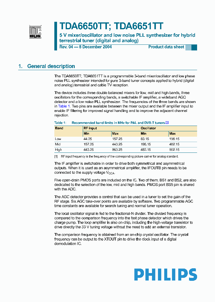 TDA6650TDA6651_291570.PDF Datasheet
