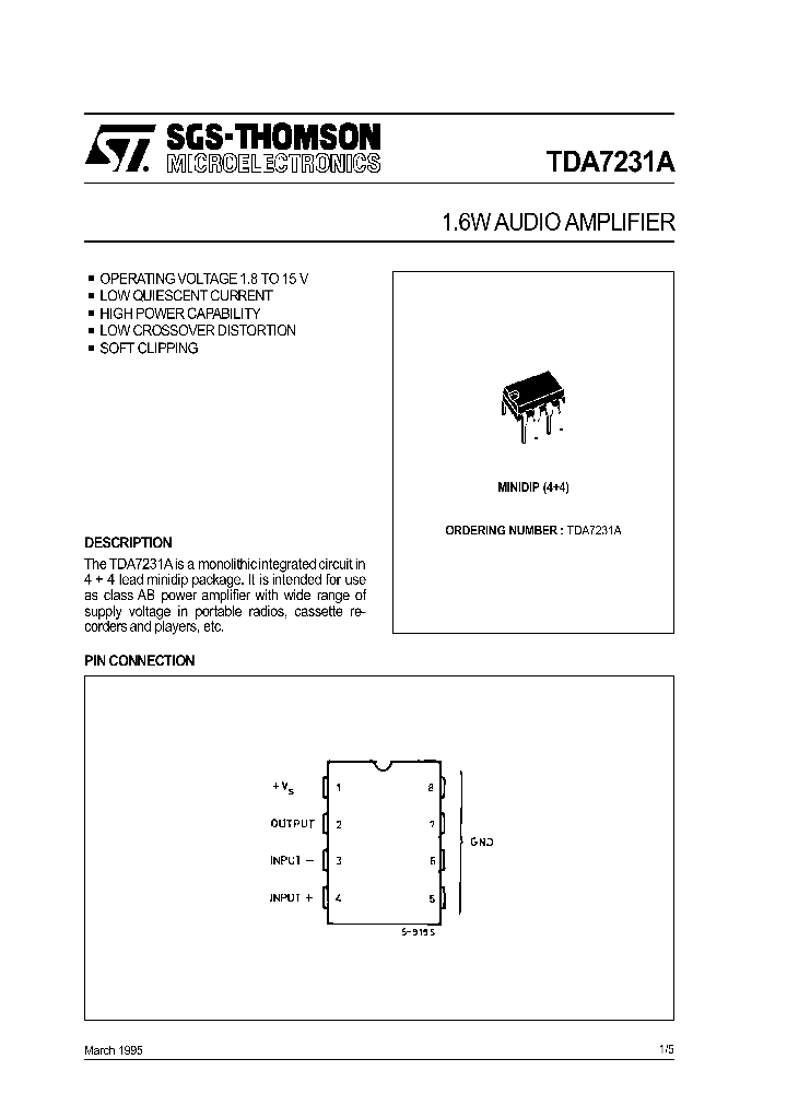 TDA7231A_293656.PDF Datasheet