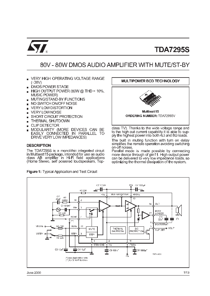 TDA7295SV_271588.PDF Datasheet