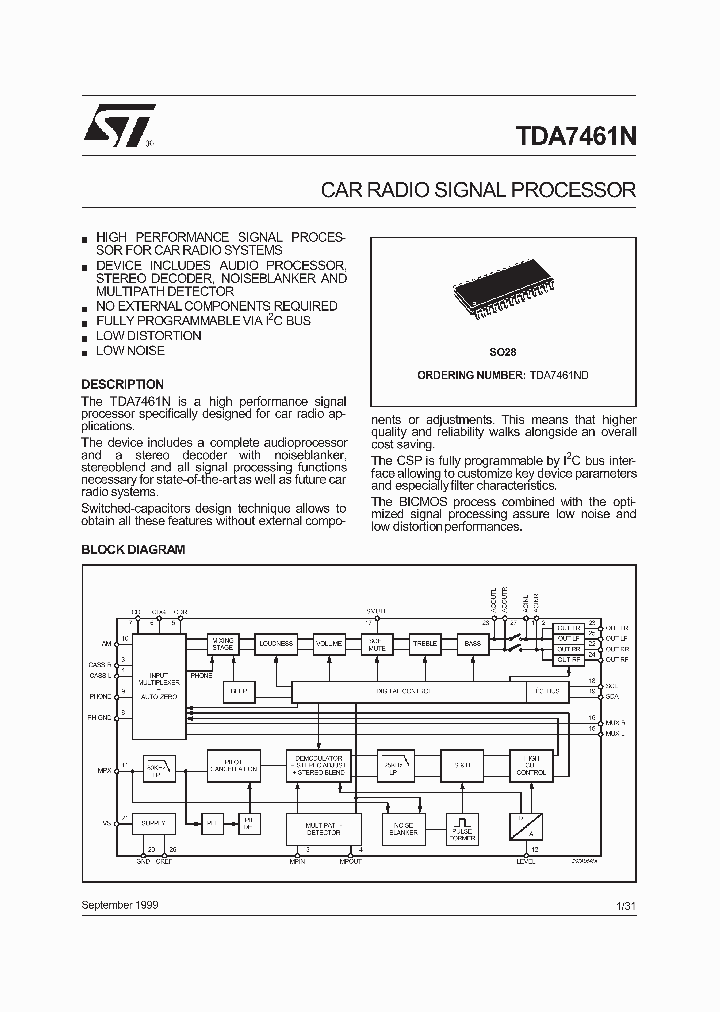 TDA7461N_288288.PDF Datasheet