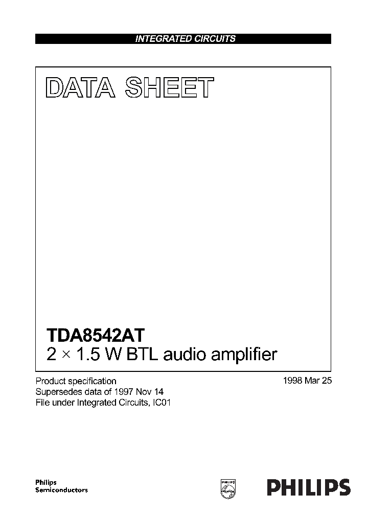 TDA8542AT_291384.PDF Datasheet