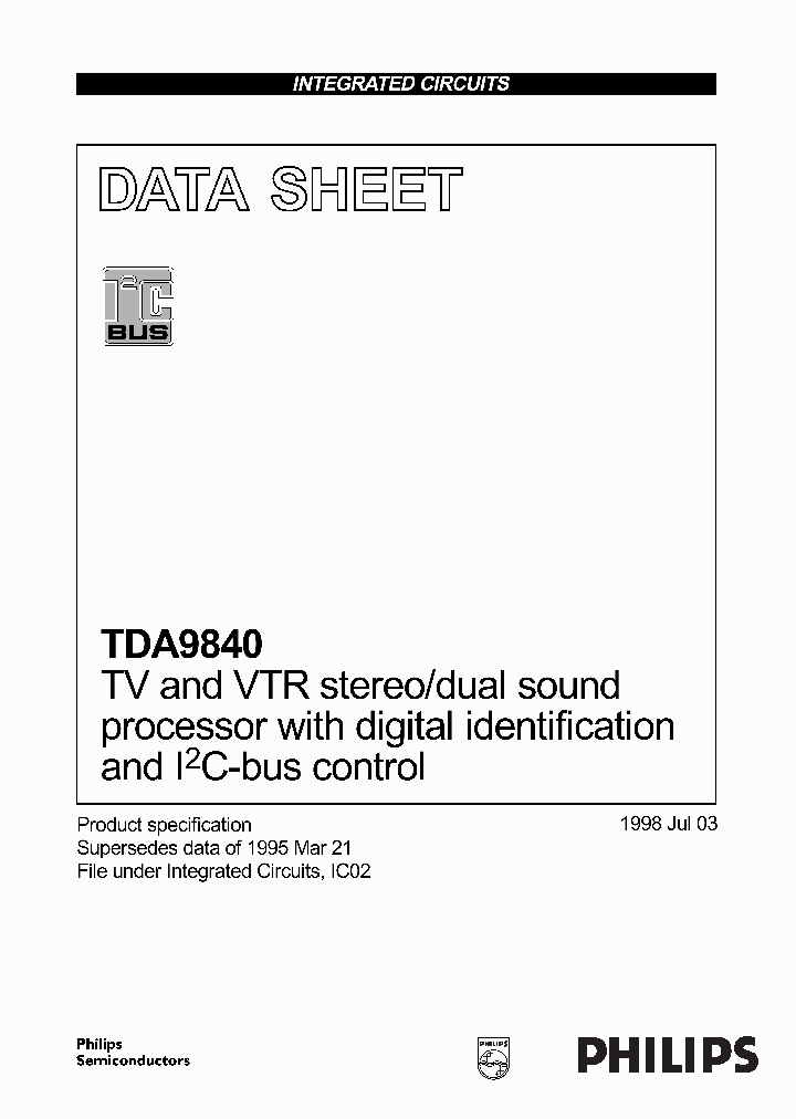 TDA9840_257686.PDF Datasheet