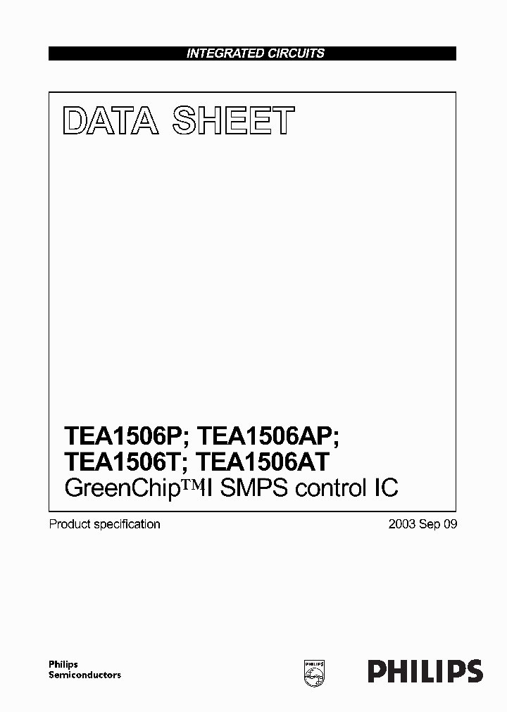 TEA1506P_281826.PDF Datasheet
