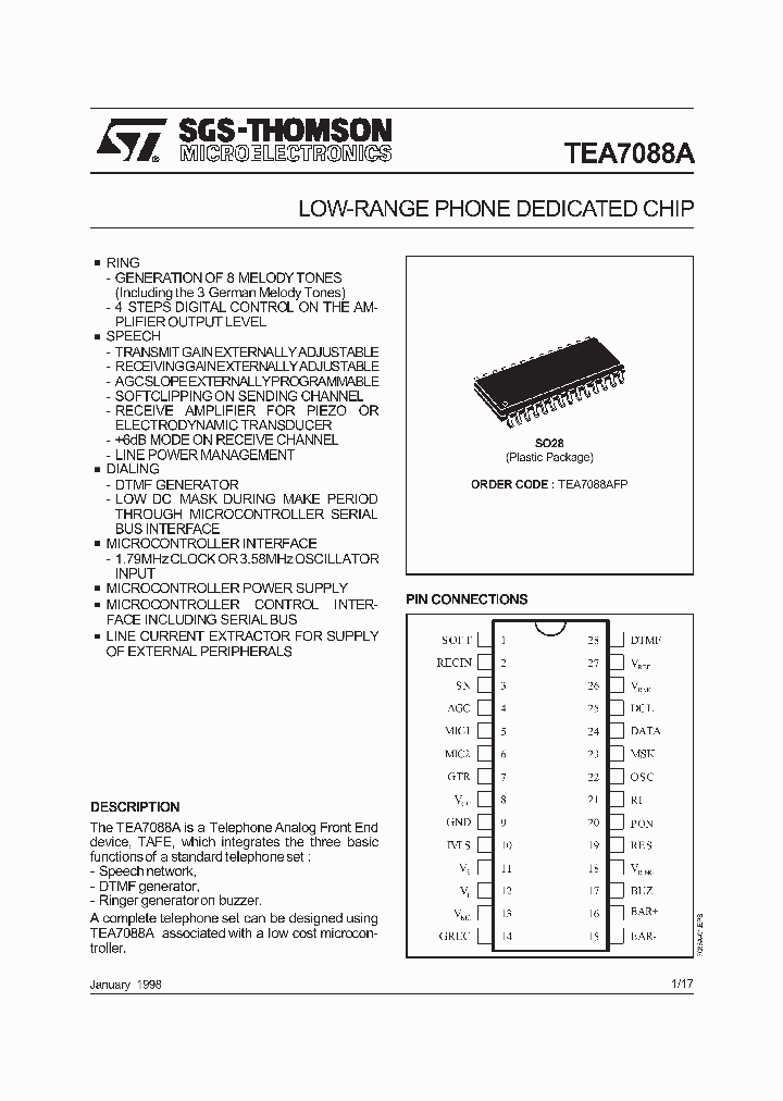 TEA7088A_69176.PDF Datasheet