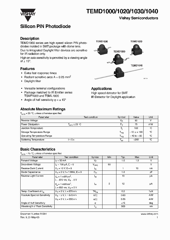 TEMD1020_281598.PDF Datasheet