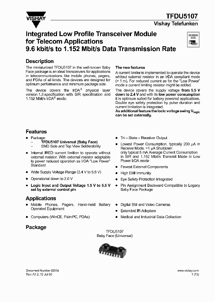 TFDU5107_242171.PDF Datasheet