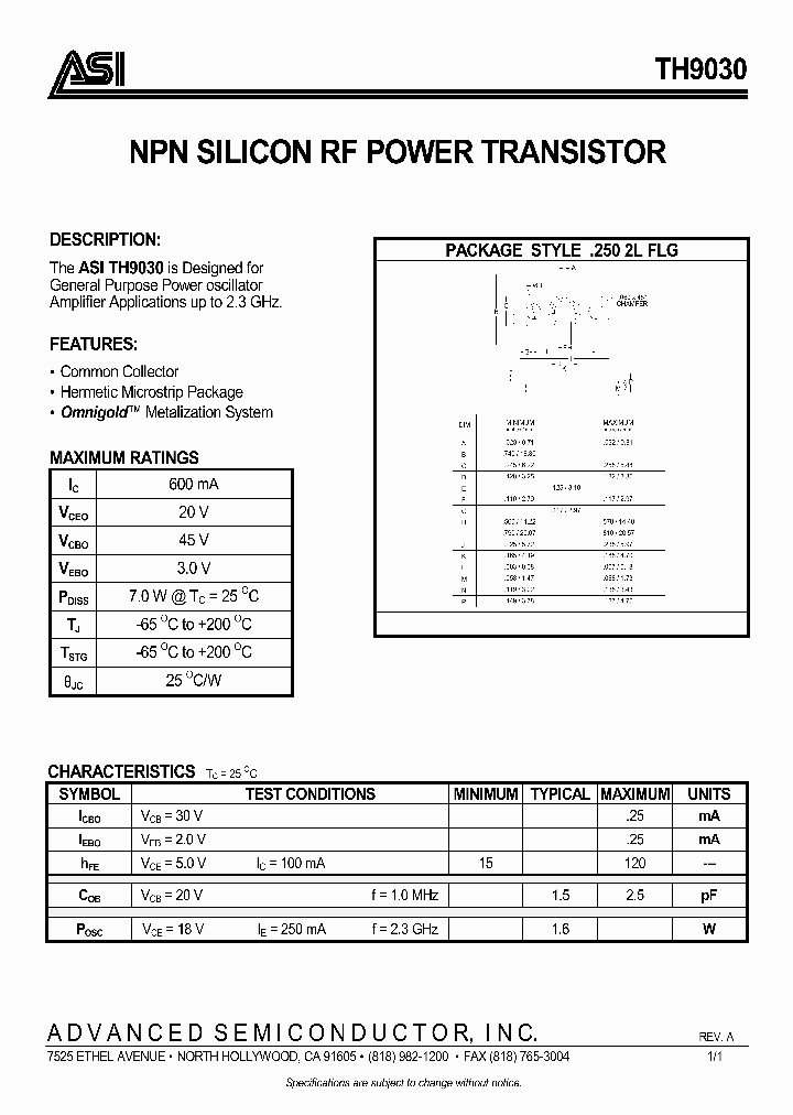 TH9030_283131.PDF Datasheet