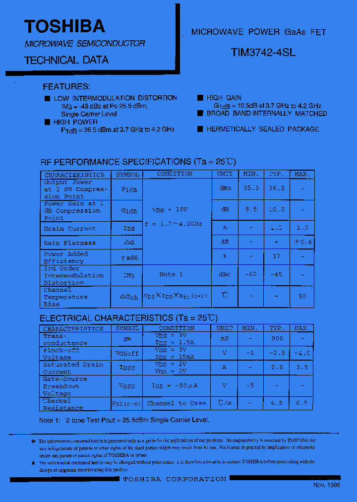 TIM3742-4SL_262218.PDF Datasheet