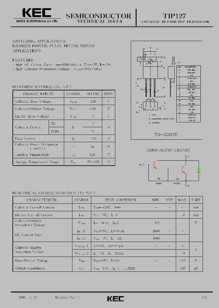 TIP127_287708.PDF Datasheet