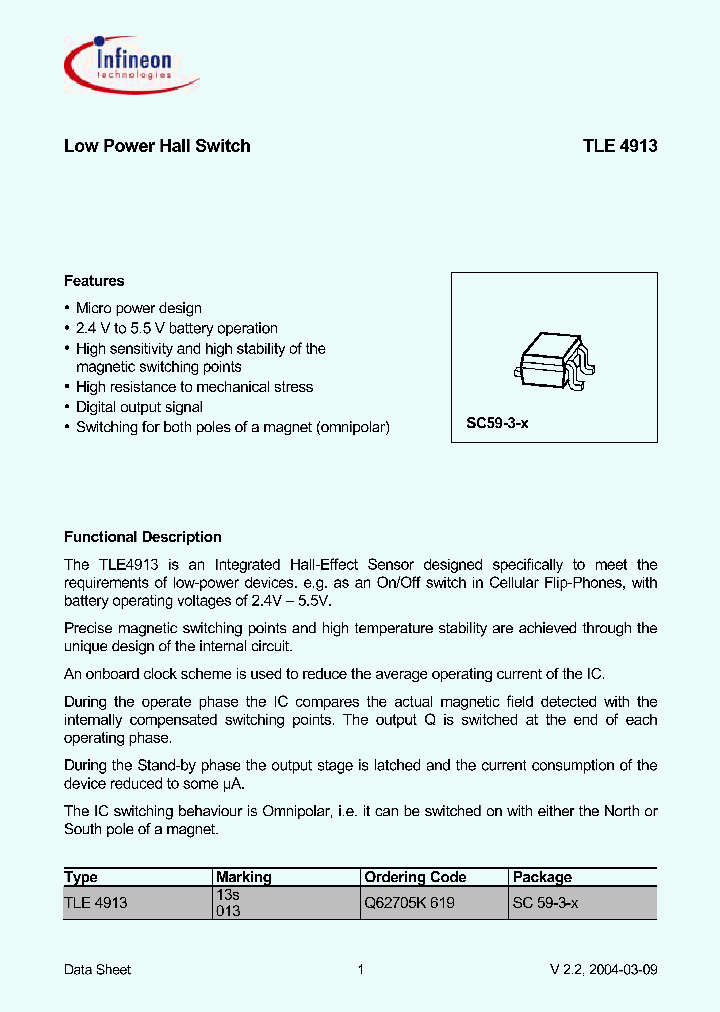 TLE4913_253643.PDF Datasheet