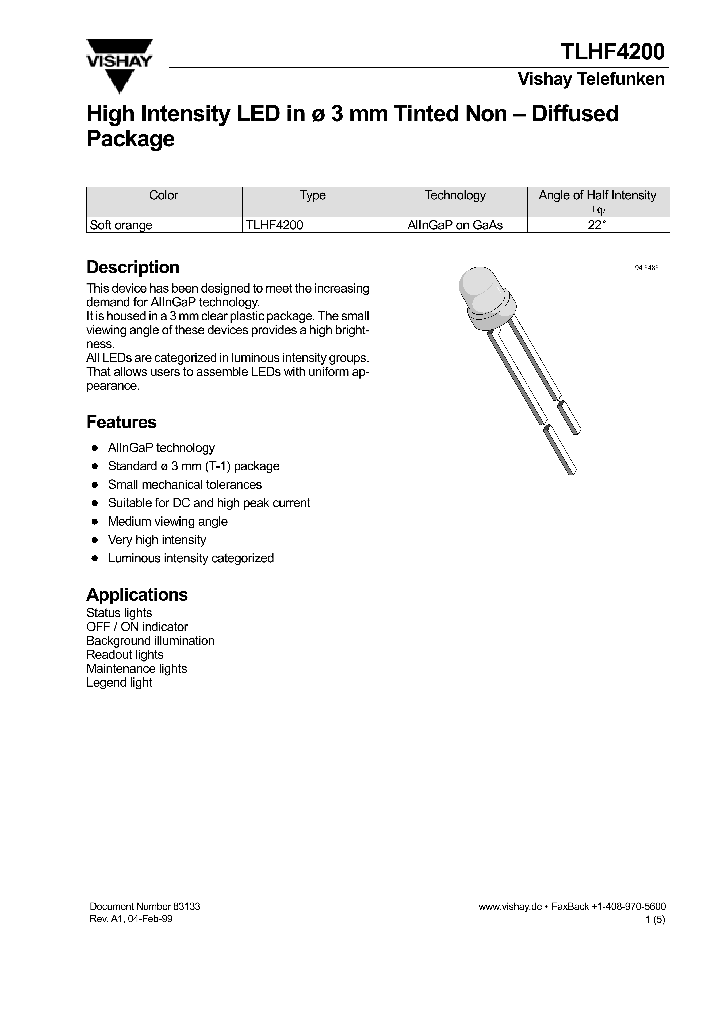 TLHF4200_291432.PDF Datasheet