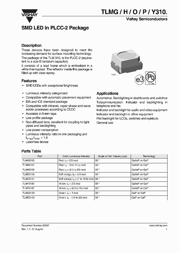 TLMP3100_273359.PDF Datasheet