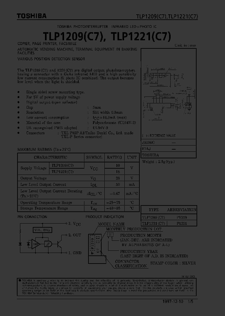TLP1221C7_277166.PDF Datasheet