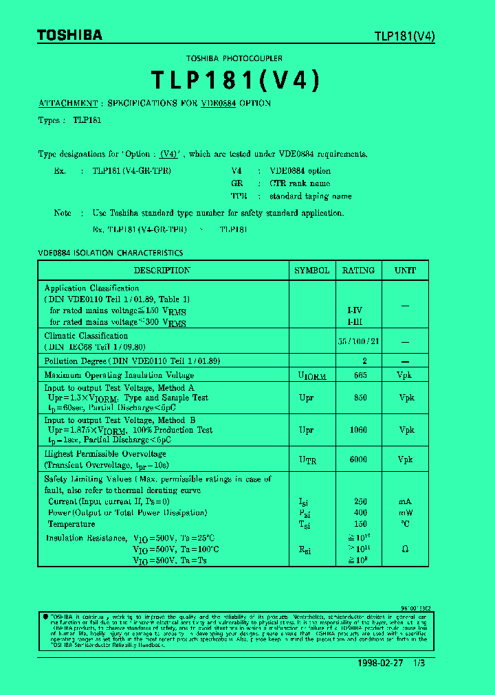 TLP181V4_279303.PDF Datasheet