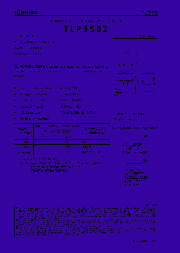 TLP3502_294290.PDF Datasheet