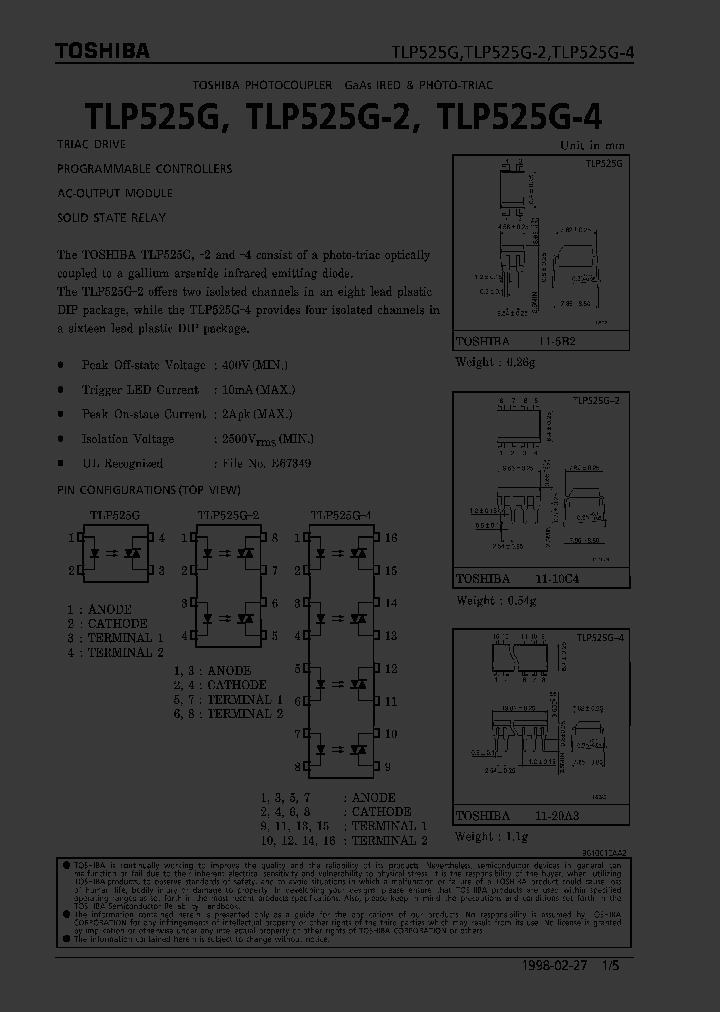 TLP525G-2_243317.PDF Datasheet