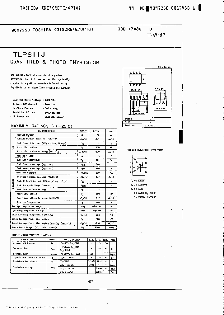 TLP611J_242421.PDF Datasheet