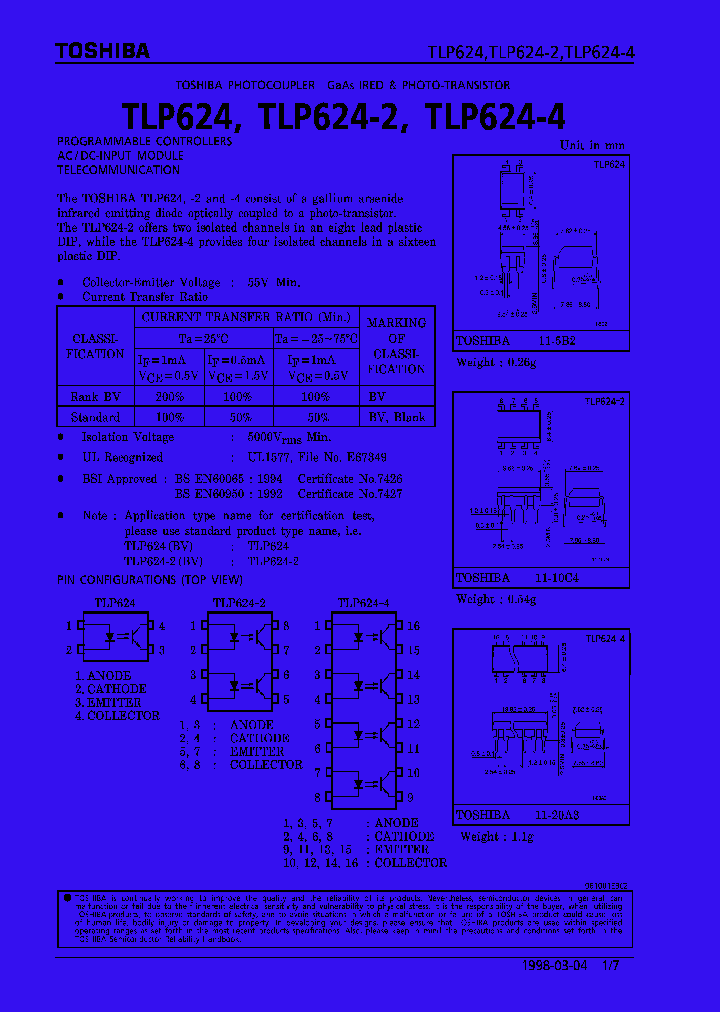 TLP624-4_296547.PDF Datasheet