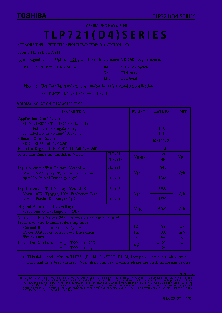 TLP721D4SERIES_291934.PDF Datasheet