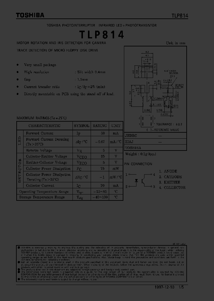 TLP814_291117.PDF Datasheet