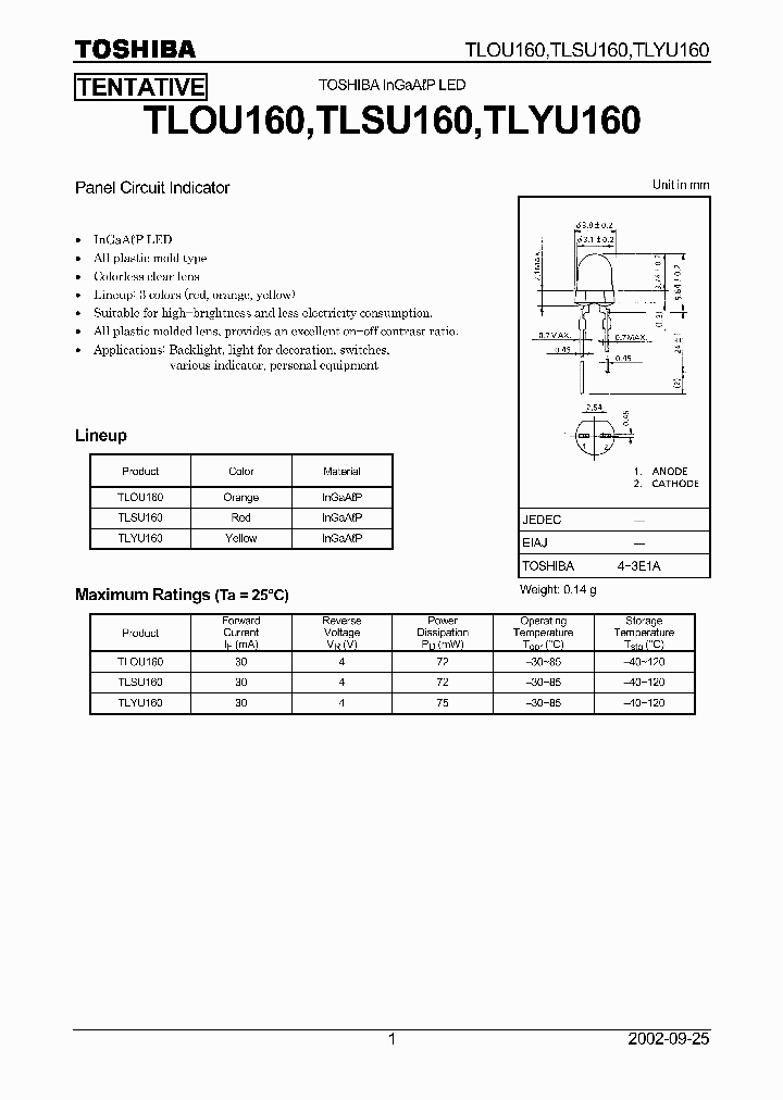 TLSU160_303598.PDF Datasheet
