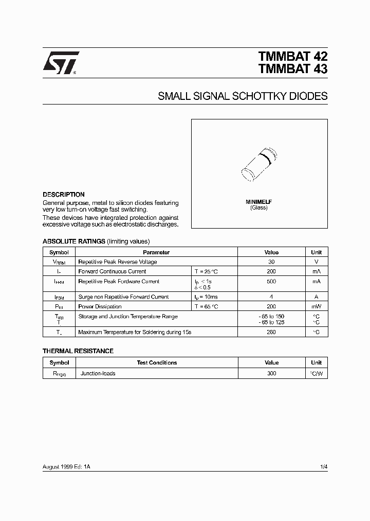 TMMBAT43FILM_254030.PDF Datasheet