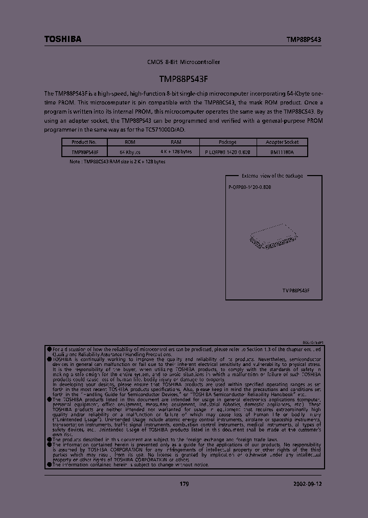 TMP88PS43F_238745.PDF Datasheet