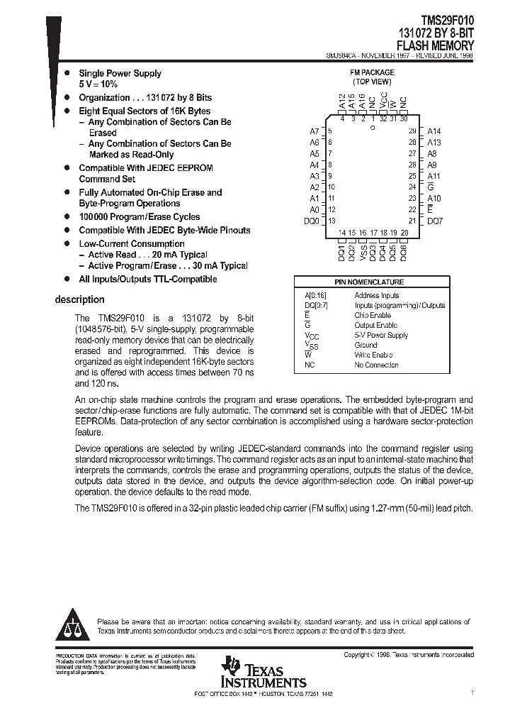TMS29F010_302602.PDF Datasheet