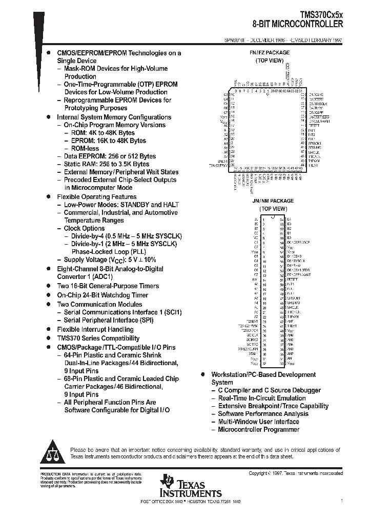 TMS370C756AFNT_203482.PDF Datasheet