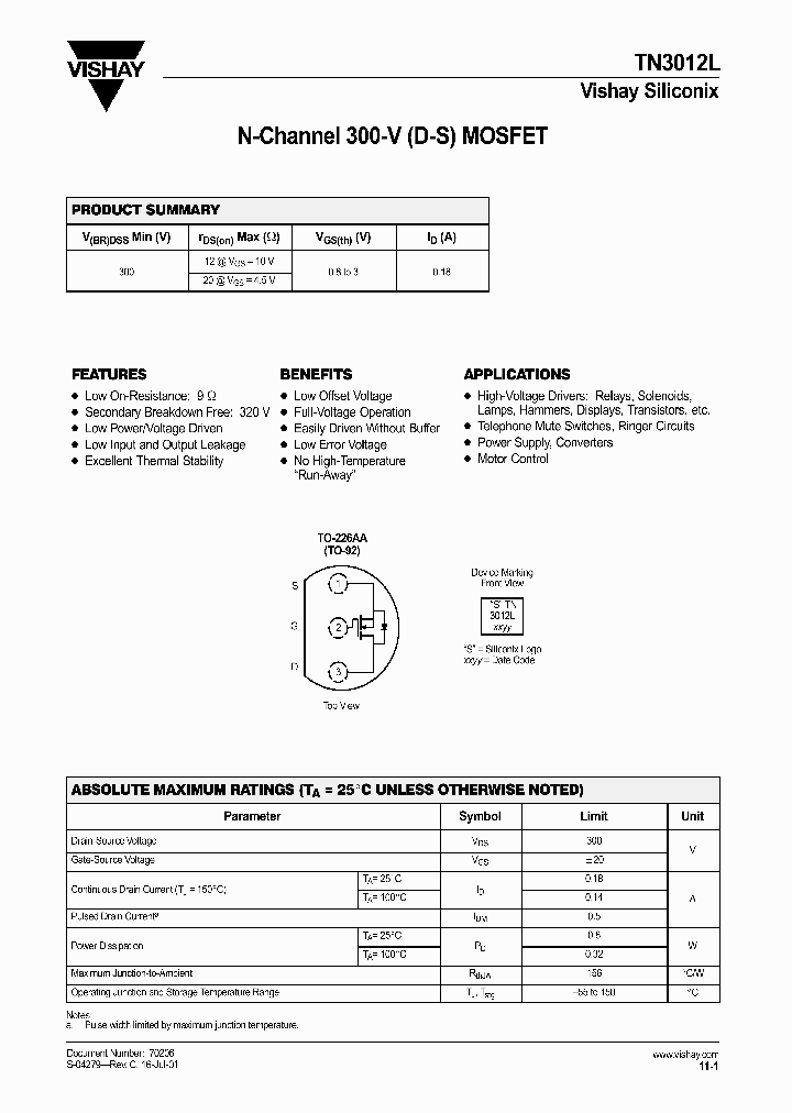 TN3012L_293251.PDF Datasheet