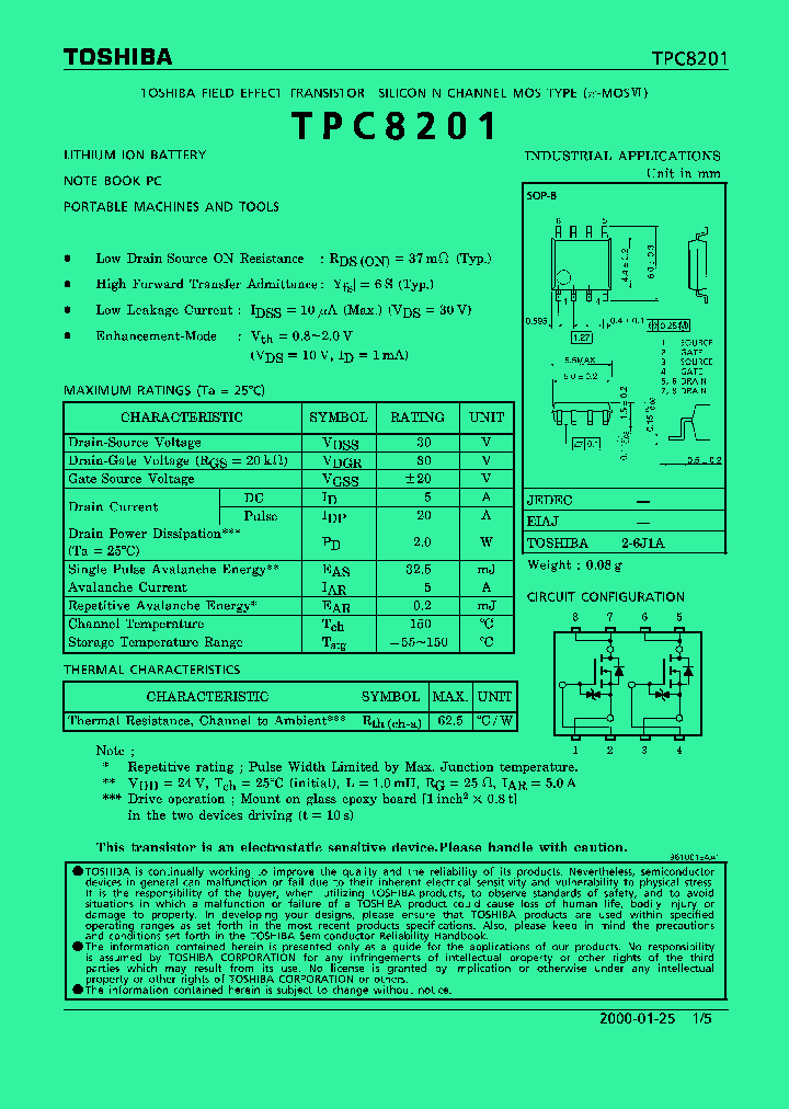 TPC8201_288462.PDF Datasheet